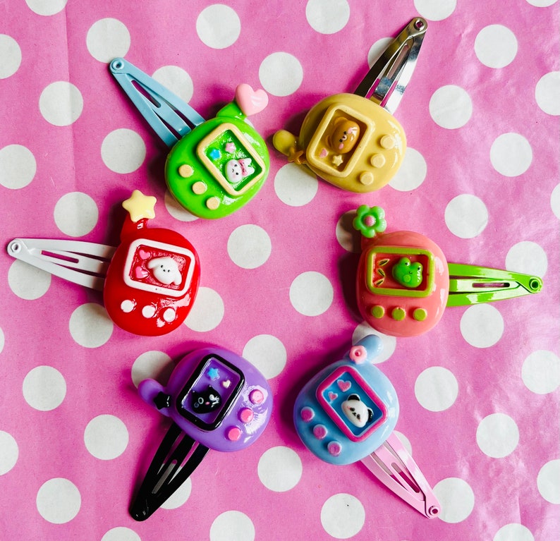 Kawaii cyber pet hair clip in Frog panda cat dog bear bunny rabbit